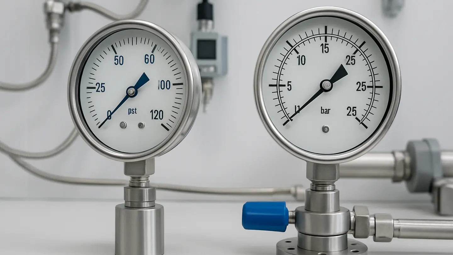 Comparison of ASME B40.100 and EN 837-1 pressure gauge standards